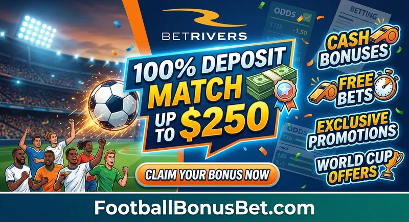 BetRivers: 100% Deposit Match up to $250